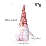 Pink Gnome Plush Dwarf Doll Home Table Ornaments Holiday Decorations In Australia - Darrahopens
