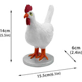 Chicken LED Lamp Resin Lifelike Chicken Laying Egg Night Light Novel Easter Halloween Christmas Bedroom Home Decoration In Australia - Darrahopens
