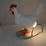 Chicken LED Lamp Resin Lifelike Chicken Laying Egg Night Light Novel Easter Halloween Christmas Bedroom Home Decoration In Australia - Darrahopens