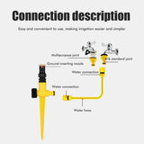 360° Rotating Auto Irrigation System Garden Lawn Sprinkler Grass Water Sprinkler System Garden Hose Sprinkler for Yard