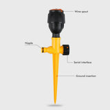 360° Rotating Auto Irrigation System Garden Lawn Sprinkler Grass Water Sprinkler System Garden Hose Sprinkler for Yard