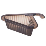 Sink Strainer Basket Triangular Corner Kitchen Sink Strainer Punch Free Sink Basket with Retractable Handle for Kitchen Bathroom In Australia - Darrahopens
