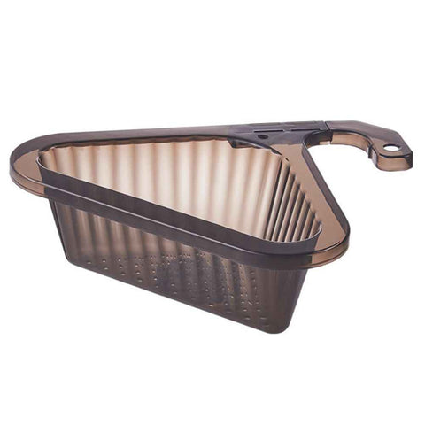 Sink Strainer Basket Triangular Corner Kitchen Sink Strainer Punch Free Sink Basket with Retractable Handle for Kitchen Bathroom In Australia - Darrahopens