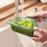 Sink Strainer Basket Triangular Corner Kitchen Sink Strainer Punch Free Sink Basket with Retractable Handle for Kitchen Bathroom In Australia - Darrahopens
