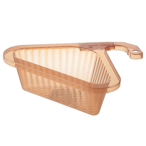 Sink Strainer Basket Triangular Corner Kitchen Sink Strainer Punch Free Sink Basket with Retractable Handle for Kitchen Bathroom In Australia - Darrahopens