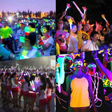 50Pcs 2 in 1 Glowing Straws Sticks Glowing in the Dark Straws for Concerts Party Favors Weddings Kids Birthdays In Australia - Darrahopens