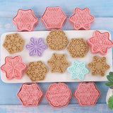 8Pcs/10Pcs 3D Biscuit Cutters Christmas Biscuit Mould Baking Mould Hand Press Biscuit Stamp In Australia - Darrahopens