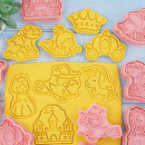 8Pcs 3D Biscuit Cutters Cartoon Dinosaur Fruit Vegetable Birthday Biscuit Mould Baking Mould Hand Press Biscuit Stamp In Australia - Darrahopens