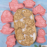 8Pcs 3D Biscuit Cutters Cartoon Dinosaur Fruit Vegetable Birthday Biscuit Mould Baking Mould Hand Press Biscuit Stamp In Australia - Darrahopens
