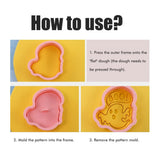 8Pcs 3D Biscuit Cutters Halloween Thanksgiving Biscuit Mould Baking Mould Hand Press Biscuit Stamp