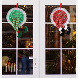 Christmas Wreath Hanging Elf Legs Wreath Front Door Ornaments Christmas Tree Hanging Decorations Holiday Party Decor