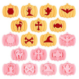 9Pcs 3D Cutters Halloween Pumpkin Biscuit Mould Fondant Baking Tool Baking Molds DIY Hand Press Biscuit Stamp