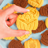 9Pcs 3D Cutters Halloween Pumpkin Biscuit Mould Fondant Baking Tool Baking Molds DIY Hand Press Biscuit Stamp