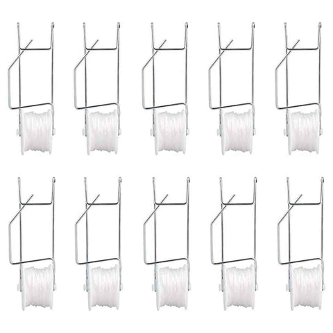10Pcs Tomato Trellis Roller Hooks Tomato Support Hooks Plant Roller Hook with 15M String Plant Cages Supports Roller Hook for Plant Fruit In Australia - Darrahopens