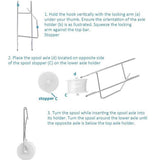 10Pcs Tomato Trellis Roller Hooks Tomato Support Hooks Plant Roller Hook with 15M String Plant Cages Supports Roller Hook for Plant Fruit