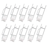 10Pcs Tomato Trellis Roller Hooks Tomato Support Hooks Plant Roller Hook with 15M String Plant Cages Supports Roller Hook for Plant Fruit