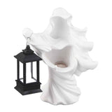 Resin Ghost with Lantern Resin Ghost Hell Messenger Statue Halloween Sculpture Garden Yard Decoration