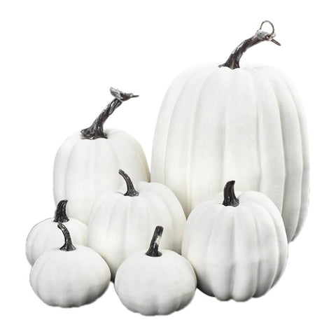7PCS Simulation Pumpkin Model Artificial Pumpkin Decoration Home Table Decor for Thanksgiving and Halloween In Australia - Darrahopens