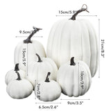 7PCS Simulation Pumpkin Model Artificial Pumpkin Decoration Home Table Decor for Thanksgiving and Halloween In Australia - Darrahopens