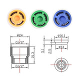 Shower Flow Limiter with 1/2 Thread Diameter Shower Water Saving for Shower Head Power Reduction Limiter for Kitchen Bathroom