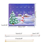 Christmas Advent Calendar DIY Charm Bracelet Making Kit for Kids 24 Days Christmas Countdown Calendar Jewelry Gifts for Girls