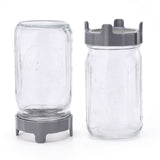 ABS Sprout Lid with Stainless Steel Screen for Wide Mouth Mason Jars