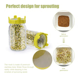 ABS Sprout Lid with Stainless Steel Screen for Wide Mouth Mason Jars