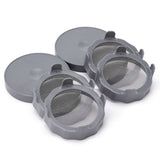 ABS Sprout Lid with Stainless Steel Screen for Wide Mouth Mason Jars