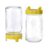 ABS Sprout Lid with Stainless Steel Screen for Wide Mouth Mason Jars