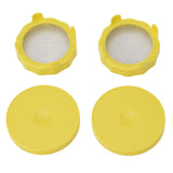 ABS Sprout Lid with Stainless Steel Screen for Wide Mouth Mason Jars