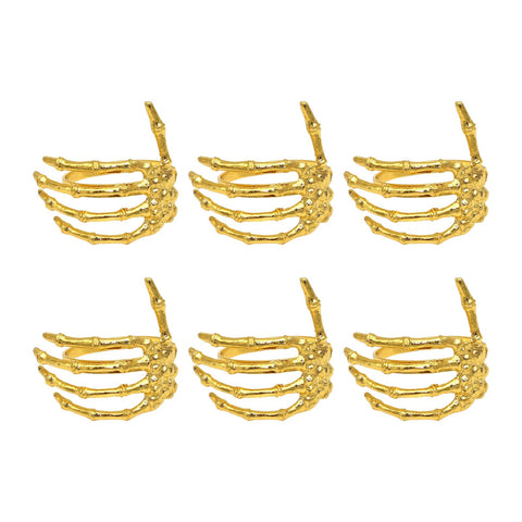 Wine Tableware Halloween Napkin Buckle Ghost Hand Napkin Ring Alloy Napkin Ring Gold In Australia - Darrahopens