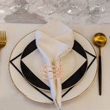 Wine Tableware Halloween Napkin Buckle Ghost Hand Napkin Ring Alloy Napkin Ring Gold
