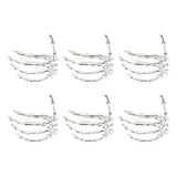 Wine Tableware Halloween Napkin Buckle Ghost Hand Napkin Ring Alloy Napkin Ring Silver In Australia - Darrahopens
