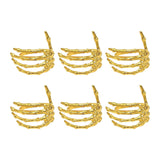 Wine Tableware Halloween Napkin Buckle Ghost Hand Napkin Ring Alloy Napkin Ring Black In Australia - Darrahopens
