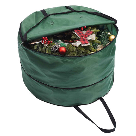 Storage Bag Durable Nylon Waterproof Tearproof Lightweight Portable Dual Zippers Christmas Wreath Storage Bag In Australia - Darrahopens