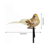 Imitation Feather Bird Multipurpose Fade Resistant Fake Feather Bird Ornament for Flowers Handicrafts Fairy Garden In Australia - Darrahopens
