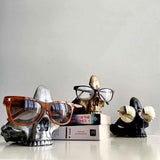 Skull Glasses Holder Sturdy Resin Rich Details Vivic Colors Skull Glasses Stand In Australia - Darrahopens