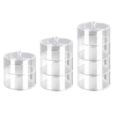 Acrylic Belt Organizer 2 Tiers Transparent 5.5in Diameter Strong Light Belt Display Case