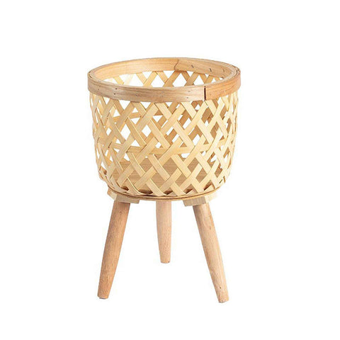 Plant Stand Basket Handwoven Basket Flower Plant Holder Rattan Plant Stand In Australia - Darrahopens
