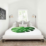Leaf Flannel Blanket Multi Functional Leaf Shape Blanket for Picnic Office