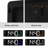 Large Screen Function Display Clock Living Room Wall Hanging Clock LED Display Remote Control Clock In Australia - Darrahopens