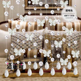Butterfly Crystal Bead Curtain Living Room Entrance Partition Curtain Water Drop Pendant Hanging Curtain In Australia - Darrahopens