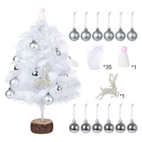 Feather Christmas Tree with Lamp String Artificial Christmas Tree Decoration Simulated Desktop Ornaments for Christmas Home In Australia - Darrahopens