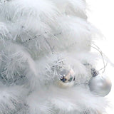 Feather Christmas Tree with Lamp String Artificial Christmas Tree Decoration Simulated Desktop Ornaments for Christmas Home In Australia - Darrahopens