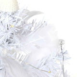 Feather Christmas Tree with Lamp String Artificial Christmas Tree Decoration Simulated Desktop Ornaments for Christmas Home In Australia - Darrahopens