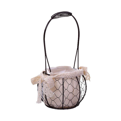 Iron Flower Baskets for Wedding Favors Floral Arrangement Flower Basket Succulent Greenery Baskets In Australia - Darrahopens