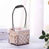 Iron Flower Baskets for Wedding Favors Floral Arrangement Flower Basket Succulent Greenery Baskets In Australia - Darrahopens