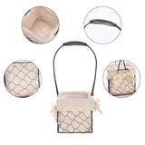 Iron Flower Baskets for Wedding Favors Floral Arrangement Flower Basket Succulent Greenery Baskets
