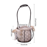 Iron Flower Baskets for Wedding Favors Floral Arrangement Flower Basket Succulent Greenery Baskets
