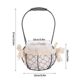 Iron Flower Baskets for Wedding Favors Floral Arrangement Flower Basket Succulent Greenery Baskets